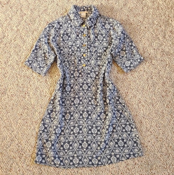 Vtg Gold Hawk Silk Dress Size XS - Picture 6 of 7